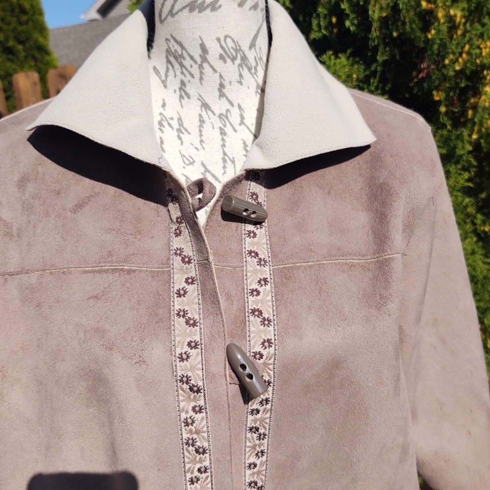 Alfred Dunner 12 Nordic Faux Suede Jacket! - Picture 5 of 12